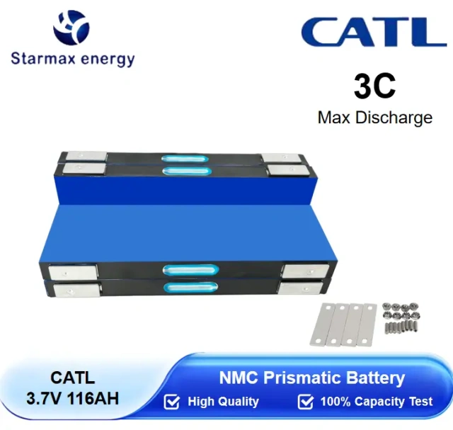 Starmax CATL 3.7V 116Ah NMC Prismatic Battery,Llithium Ion Battery Manufacturers from China
