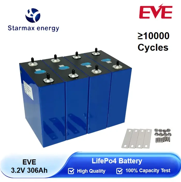 Starmax EVE 306Ah MB30 Lithium  Ion Battery 3.2V Lifepo4 Prismatic Cell,Llithium Ion Battery Manufacturers from China