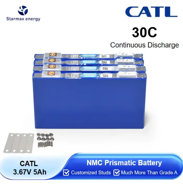 Starmax CATL 3.67V 5AH 5.2AH NMC Prismatic Battery for Humanoid Robots,Llithium Ion Battery Manufacturers from China