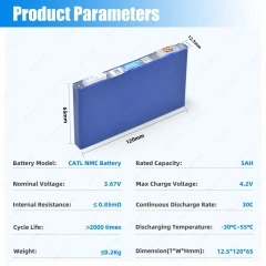 Starmax CATL 3.67V 5AH 5.2AH NMC Prismatic Battery for Humanoid Robots,Llithium Ion Battery Manufacturers from China