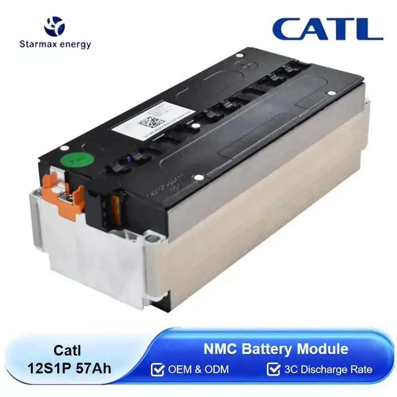 Starmax 3C Discharge CATL 44.4V 12S1P 57Ah Nmc Battery Module 3.7V 12Pcs Rechargeable Prismatic Cells Lithium Ion Batteries,Llithium Ion Battery Manufacturers from China
