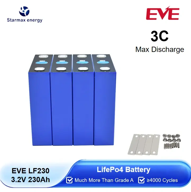 Starmax Hot Selling 3C Max Discharge Rate EVE 3.2V 230AH LF230 lithium iron phosphate battery for Household Energy Storage,Llithium Ion Battery Manufacturers from China