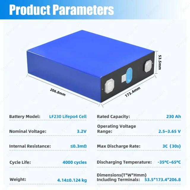Starmax Hot Selling 3C Max Discharge Rate EVE 3.2V 230AH LF230 lithium iron phosphate battery for Household Energy Storage,Llithium Ion Battery Manufacturers from China