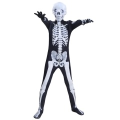Custom & Wholesale Halloween Kids Skeleton Jumpsuit Costume