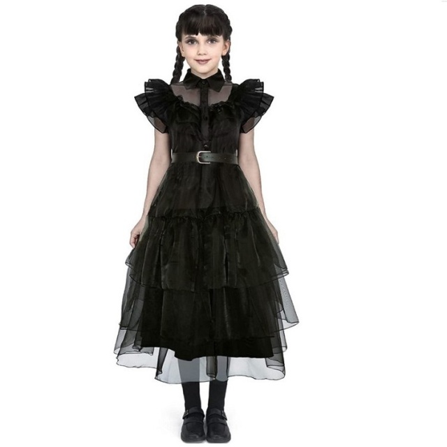 Custom & Wholesale Girls Black Dress Costume