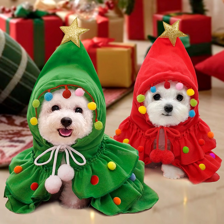 Dog christmas store elf costume