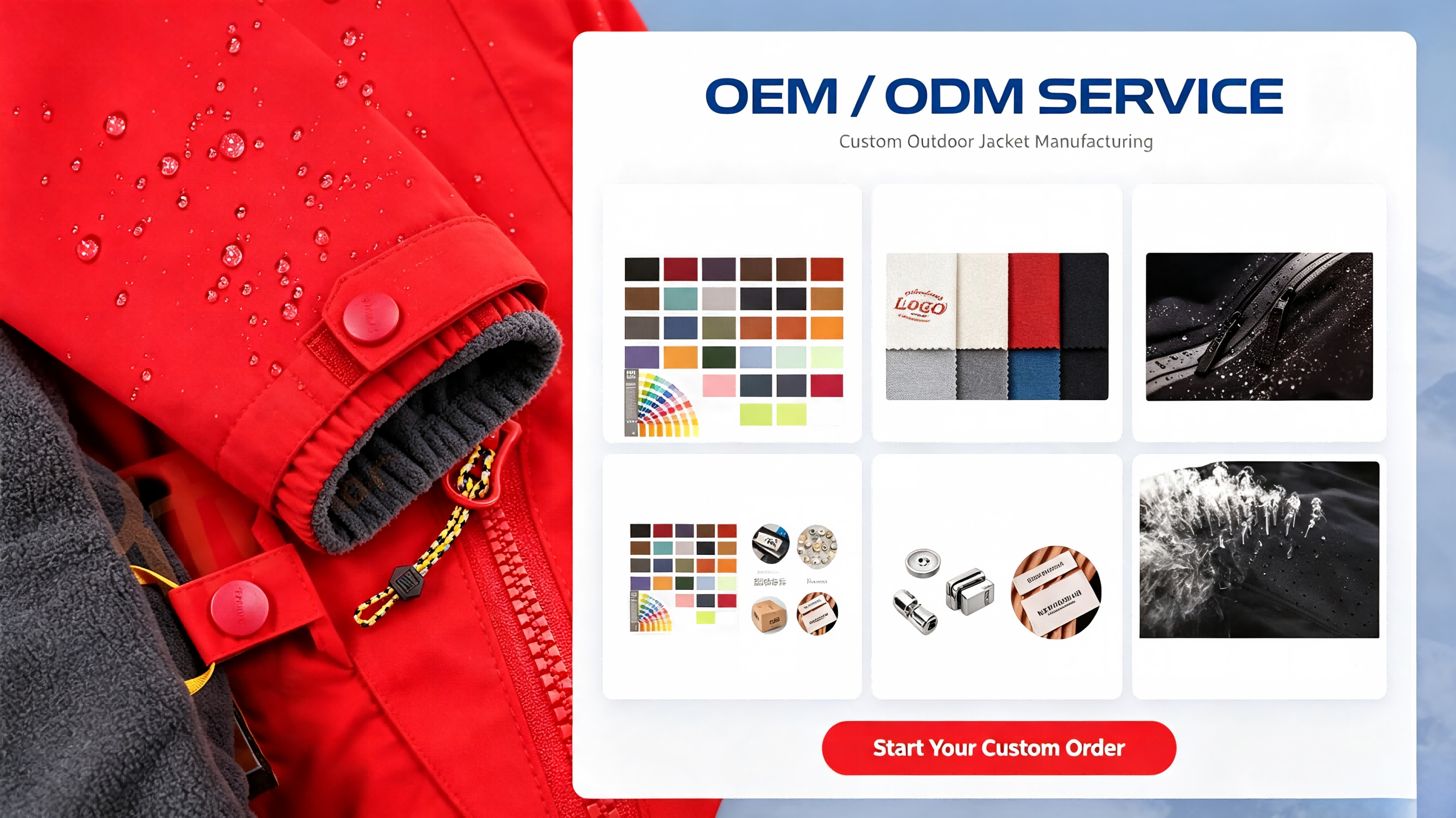 End-to-End OEM/ODM Solutions for Technical Outdoor Jackets