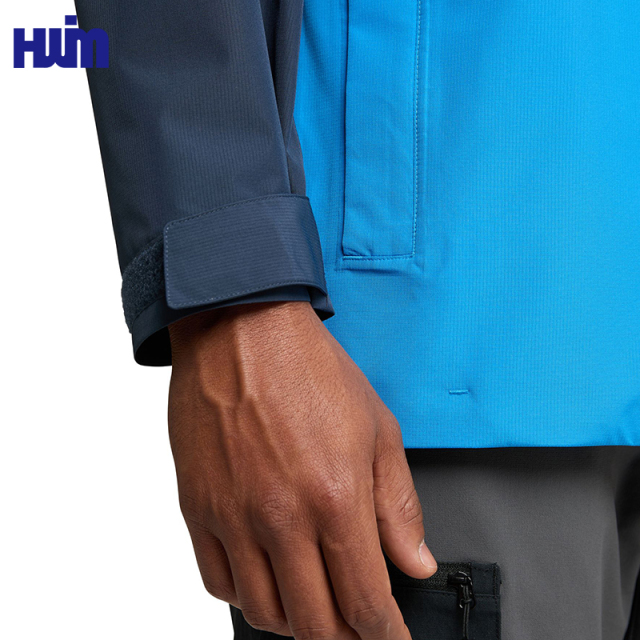 OEM Color Block Rain Jacket | Fully Seam Sealed Waterproof Hooded Shell