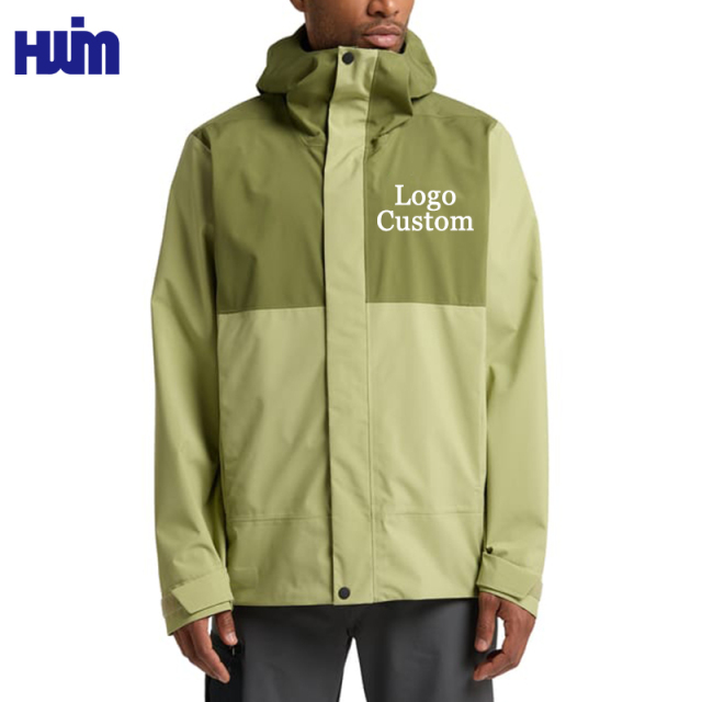 OEM Color Block Rain Jacket | Fully Seam Sealed Waterproof Hooded Shell