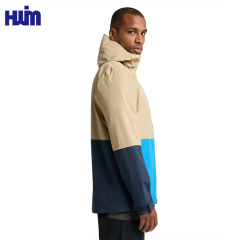 OEM Color Block Rain Jacket | Fully Seam Sealed Waterproof Hooded Shell