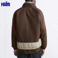 OEM Color Block Lined Bomber Jacket | Warm Winter Casual Outerwear