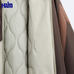 OEM Color Block Lined Bomber Jacket | Warm Winter Casual Outerwear