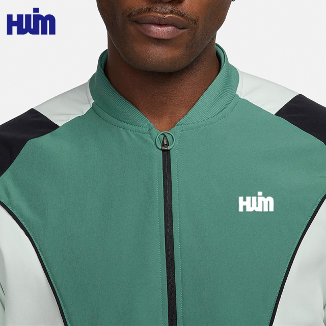 OEM Color Block Soft Shell Jacket | Bomber Collar Athletic Top