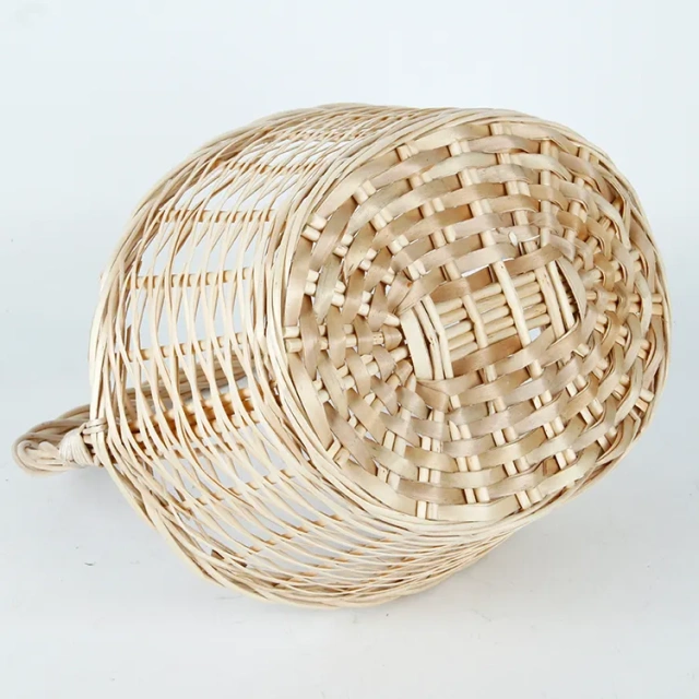 Natural willow storage basket with handles customized gift baskets set of 3 wicker Christmas basket