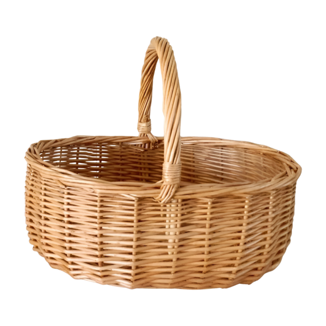 Willow fruit picnic basket woven storage basket