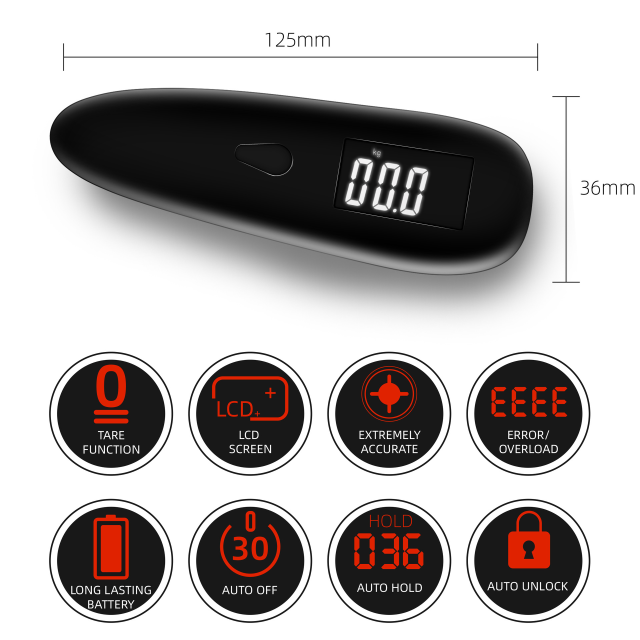 50kg/50g luggage scale portable luggage scale express parcel scale handheld electronic scale portable scale