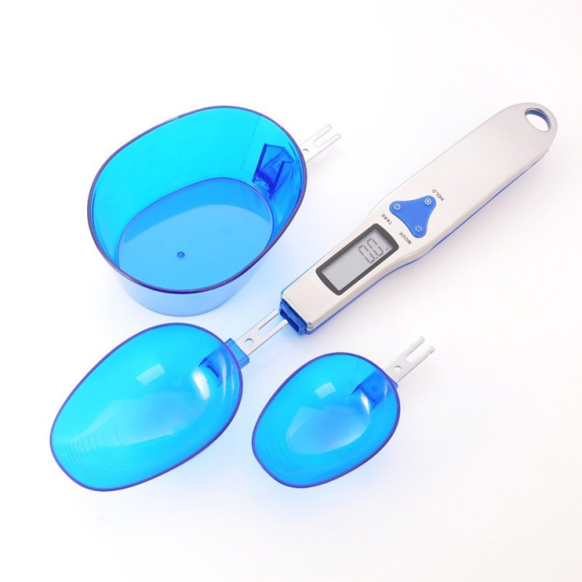 New three-spoon electronic scale 0.1g spoon scale kitchen scale electronic measuring spoon scale 500g supports ingredient weighing