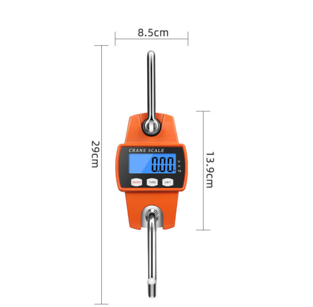 Manufacturer wholesale 300kg electronic crane scale electronic scale hanging scale driving scale portable industrial mini hook Portable scale