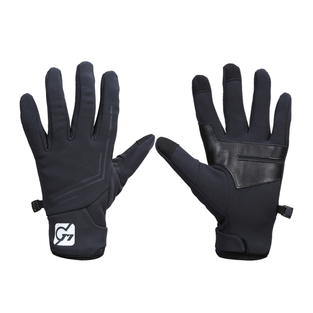 Cold Weather Windproof Thermal Gloves Touch Screen finger Leather Palm for Driving HiKing Cycling Running