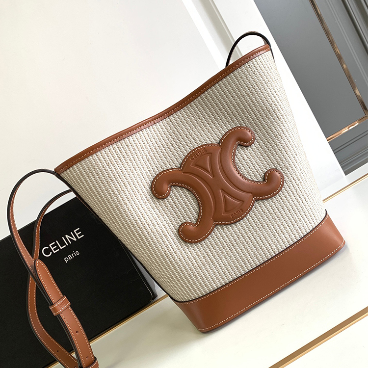 CELINE CUIR TRIOMPHE Small Bucket Bag