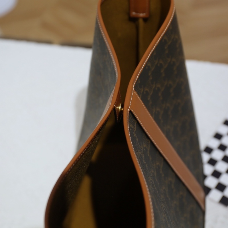 CELINE Medium logo printed bucket bag