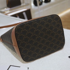 CELINE Medium logo printed bucket bag