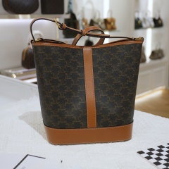 CELINE Medium logo printed bucket bag