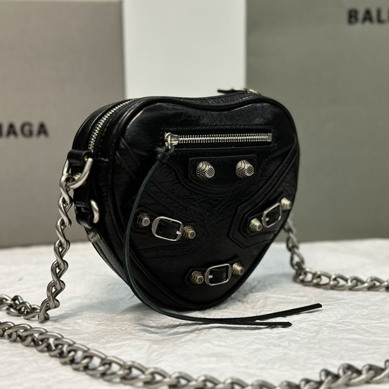 BALENCIAGA LE CAGOLE HEART Mini Handbag