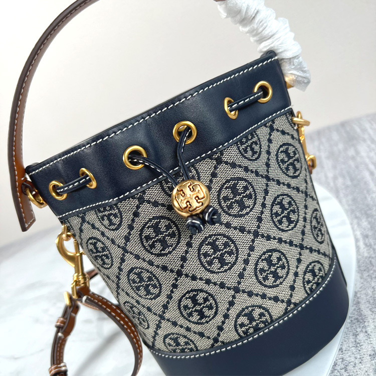 TORY SPORT T MONOGRAM Mini Bucket Bag