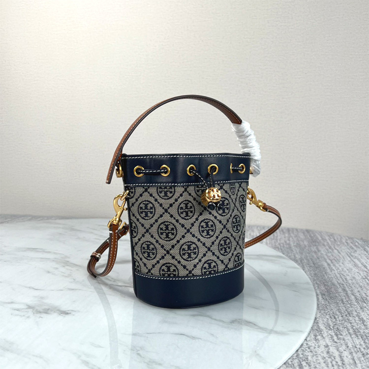 TORY SPORT T MONOGRAM Mini Bucket Bag
