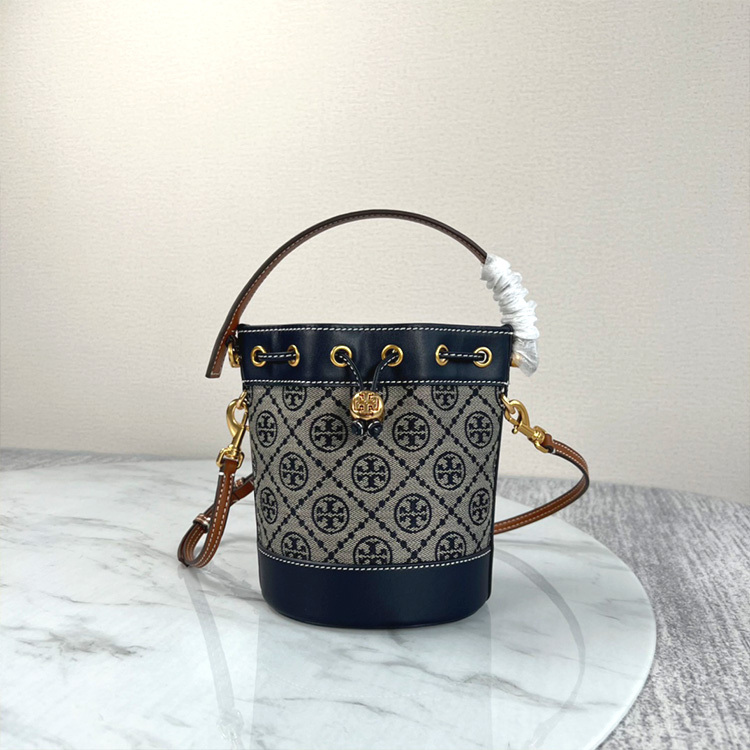 TORY SPORT T MONOGRAM Mini Bucket Bag