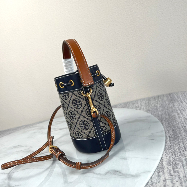 TORY SPORT T MONOGRAM Mini Bucket Bag