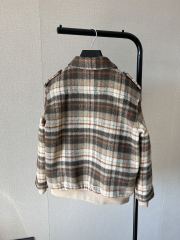 CELINE Wool plaid jacket