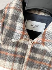 CELINE Wool plaid jacket