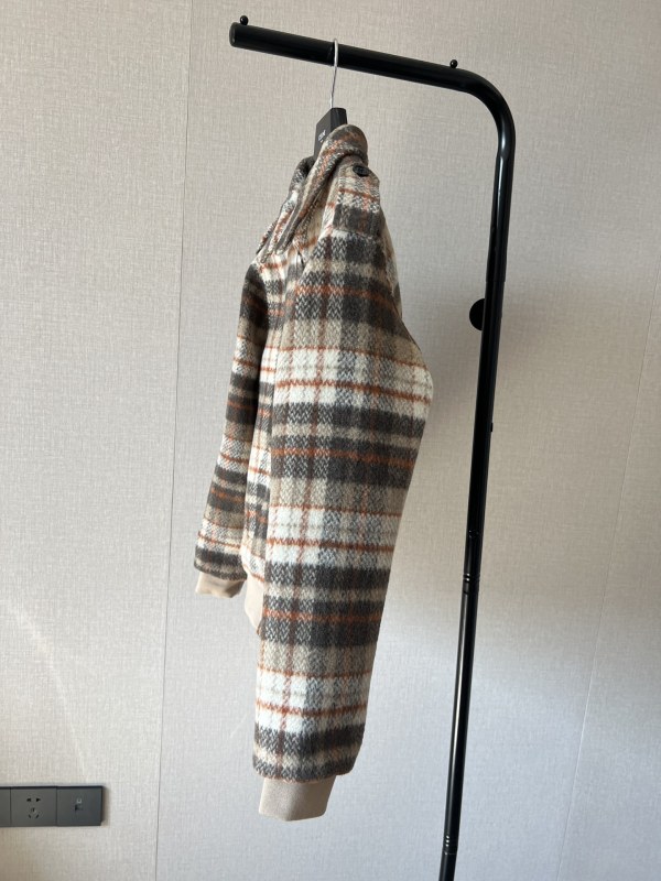 CELINE Wool plaid jacket
