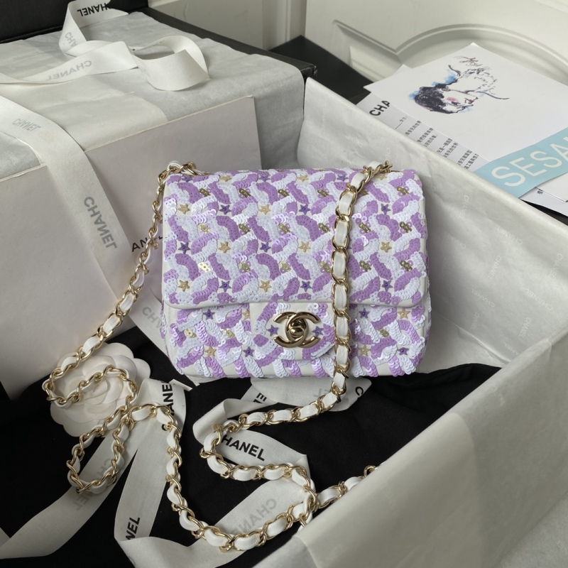 CHANEL Sequin shoulder bag