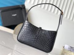 YSL LE 5 À 7 Crocodile Pattern Handbag