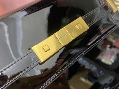 YSL MANHATTAN Small Lacquer Leather Shoulder Bag