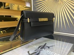 YSL MANHATTAN Crocodile Pattern Small Shoulder Bag