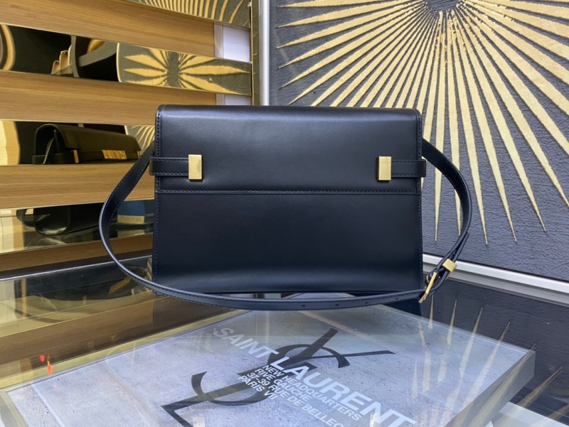 YSL MANHATTAN Crocodile Pattern Small Shoulder Bag