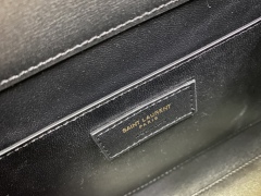 YSL MANHATTAN Crocodile Pattern Small Shoulder Bag