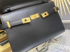 YSL MANHATTAN Crocodile Pattern Small Shoulder Bag