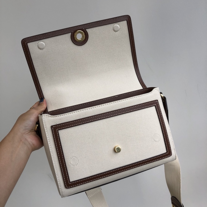 BURBERRY Horseferry printed canvas Note Bag