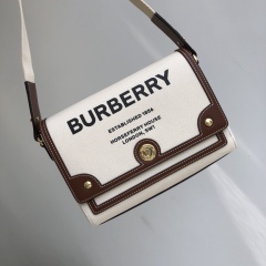 BURBERRY Horseferry printed canvas Note Bag