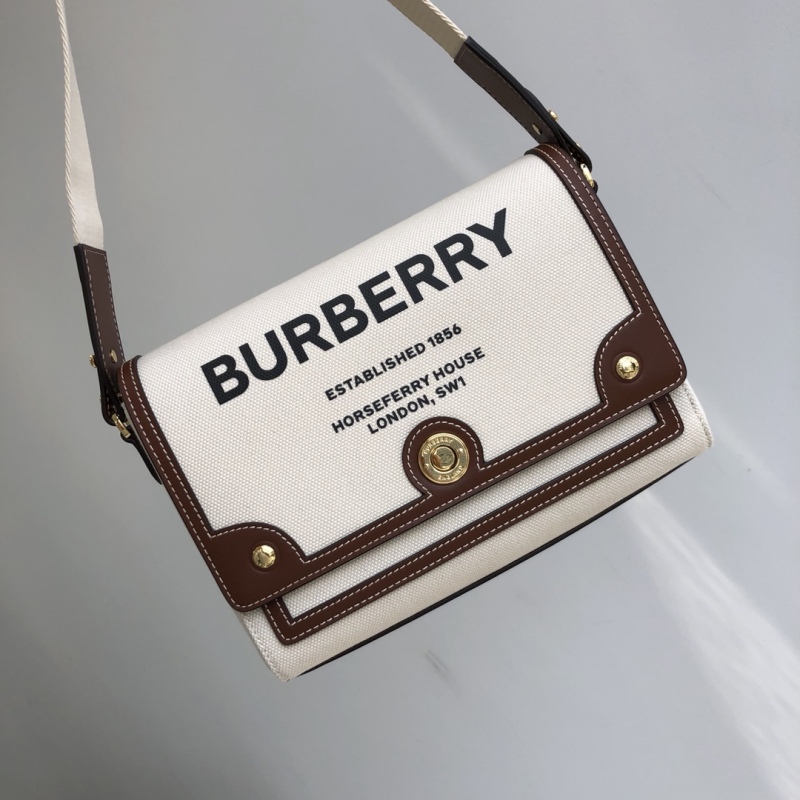 BURBERRY Horseferry printed canvas Note Bag