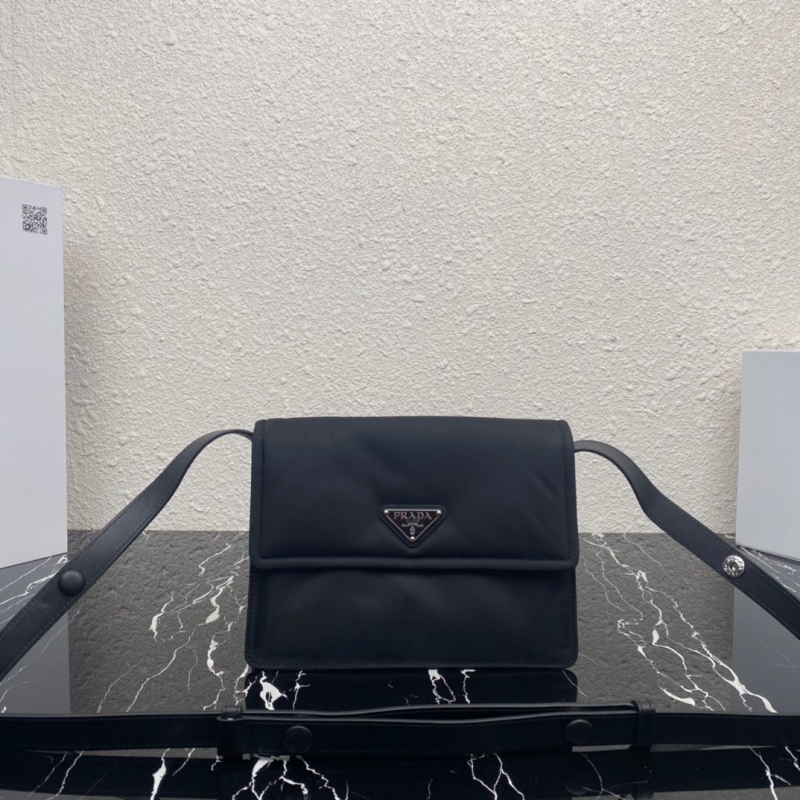 Prada Cini Small Re-Nylon Recycled Nylon Messenger Bag
