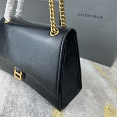 BALENCIAGA LE CRUSH medium chain strap bag