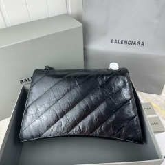 BALENCIAGA LE CRUSH medium chain strap bag
