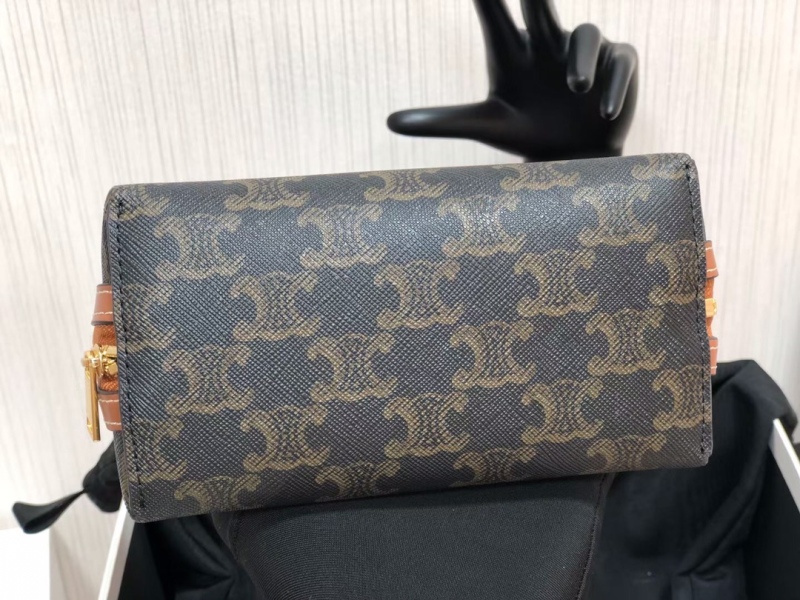 CELINE Logo printed chain handbag