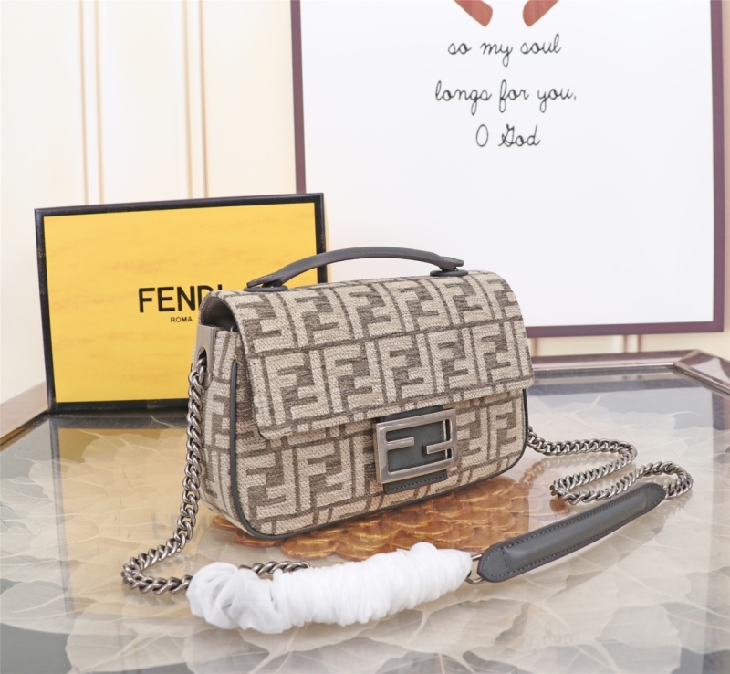 FENDI Baguette medium to long chain handbag